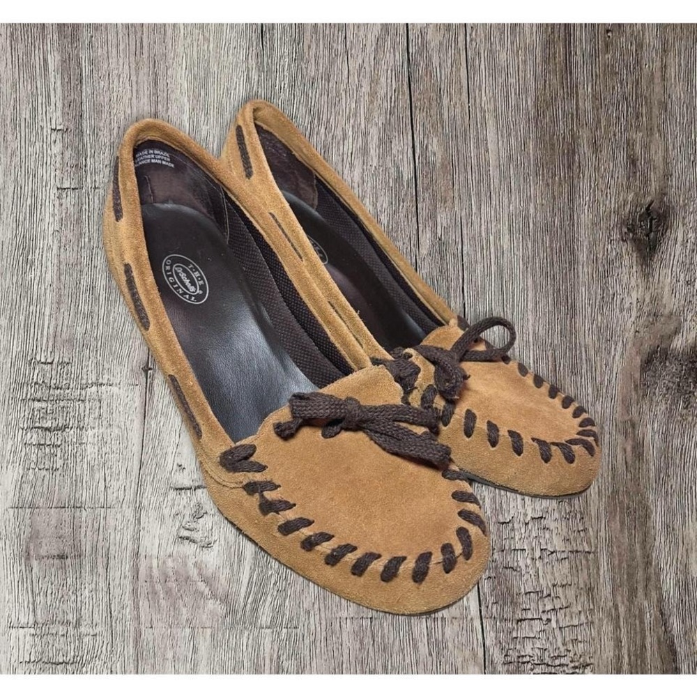 Beautiful Dr Scholls suede bonanza heels. Kitten heels. Size 8.5.